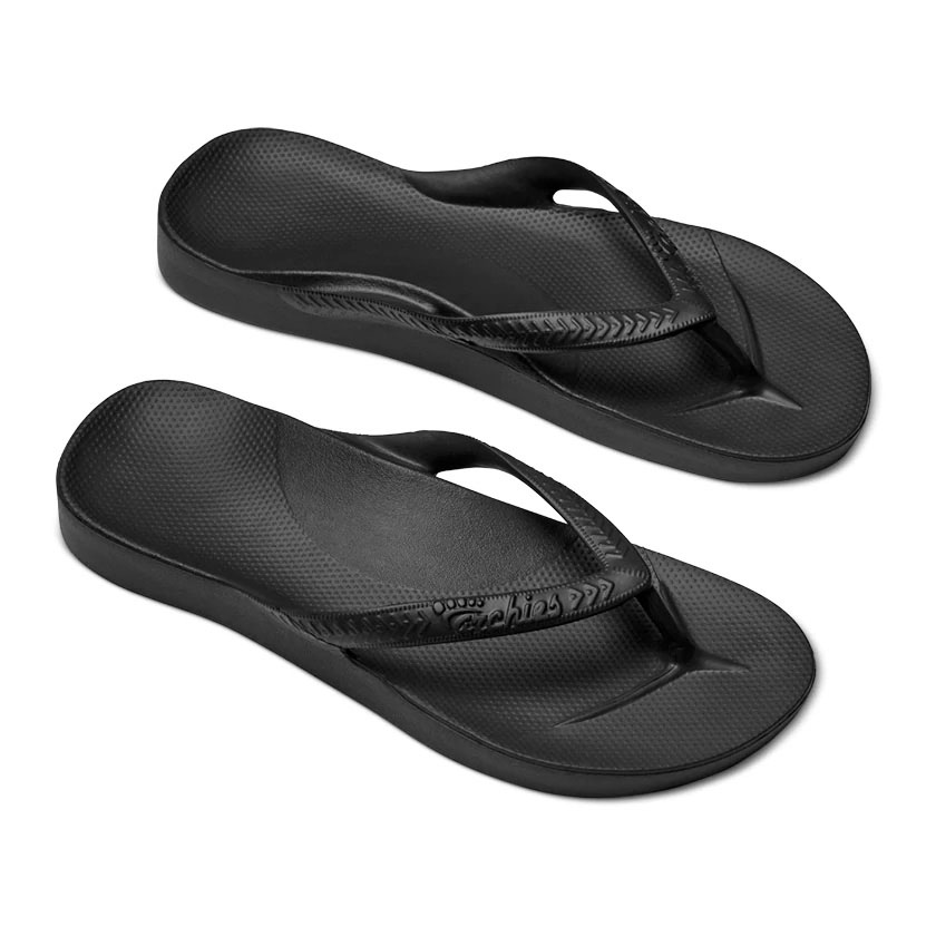 Archies_Thongs_-Black-_Arch_Support_Sandals_45_degree_view_2000x